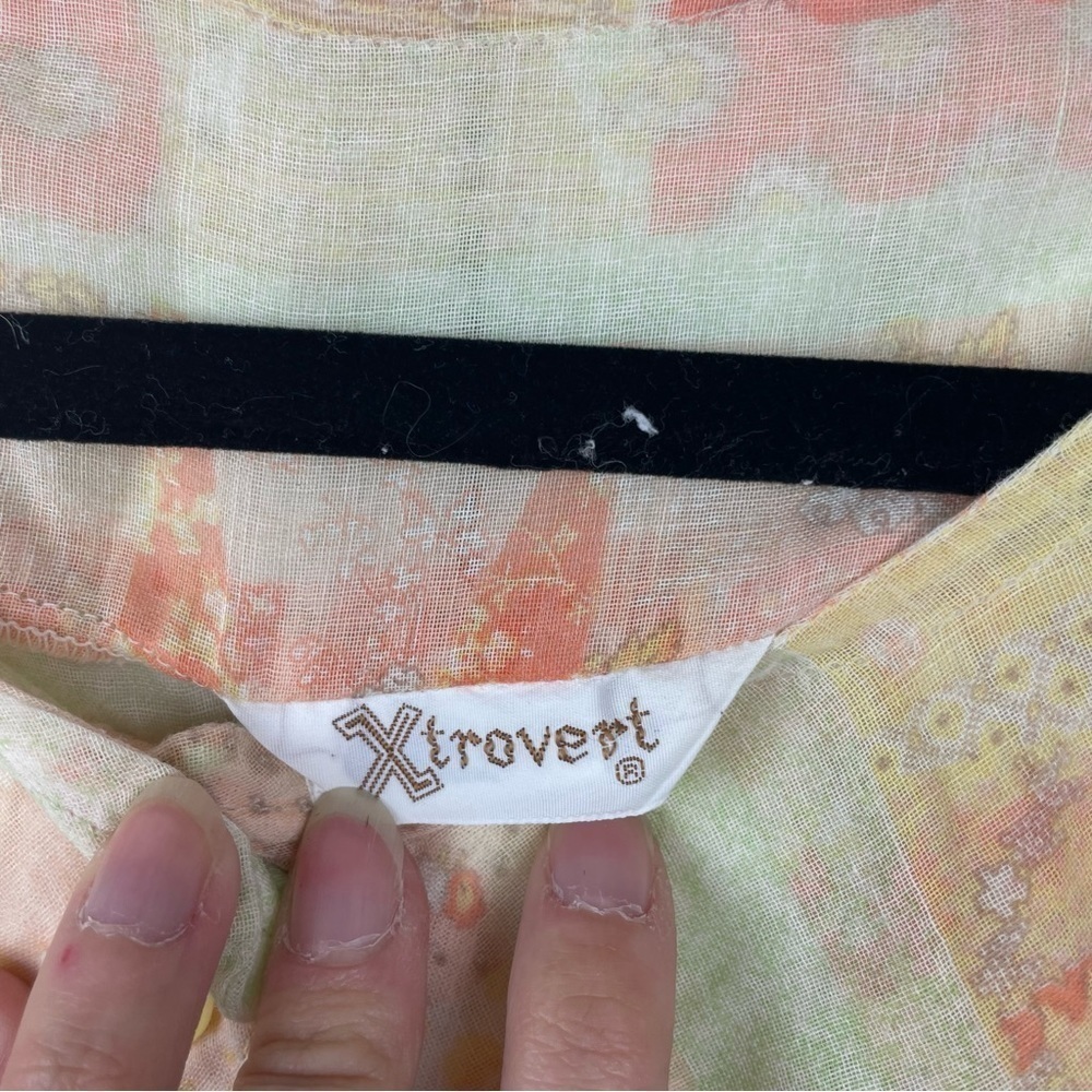 Vintage Patchwork Blouse - image 4